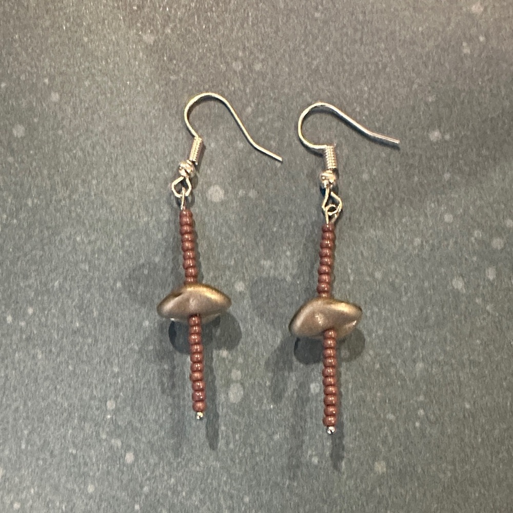 Unique Modern Beaded Earrings